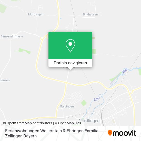 Ferienwohnungen Wallerstein & Ehringen Familie Zellinger Karte