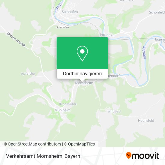 Verkehrsamt Mörnsheim Karte