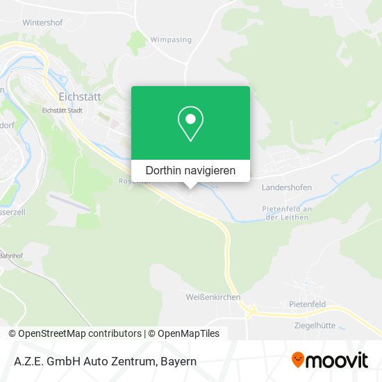 A.Z.E. GmbH Auto Zentrum Karte