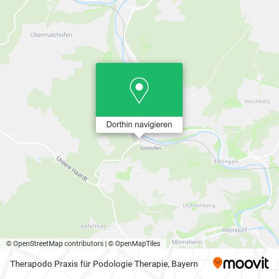 Therapodo Praxis für Podologie Therapie Karte