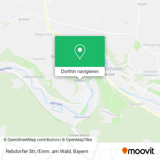 Rebdorfer Str./Einm. am Wald Karte