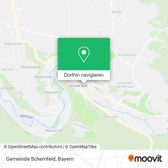 Gemeinde Schernfeld Karte