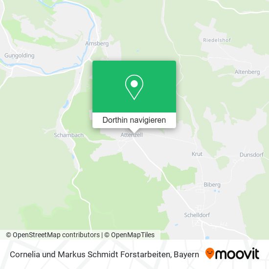 Cornelia und Markus Schmidt Forstarbeiten Karte