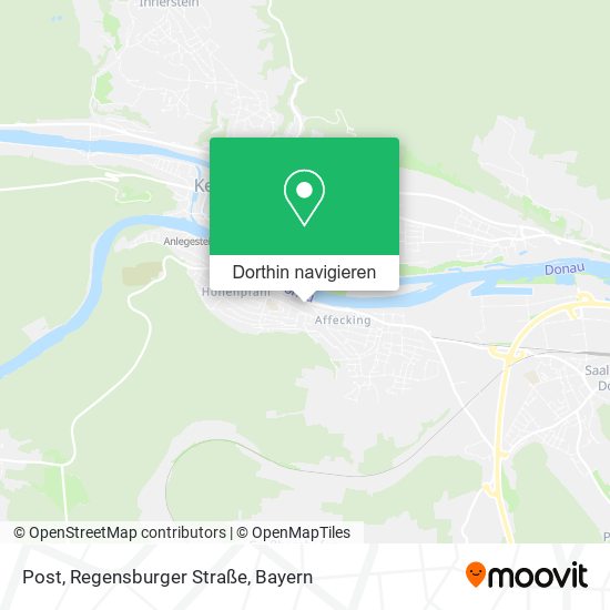 Post, Regensburger Straße Karte