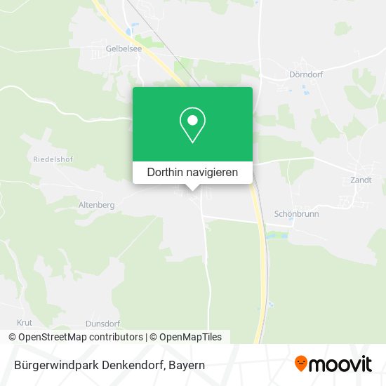Bürgerwindpark Denkendorf Karte