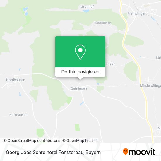 Georg Joas Schreinerei Fensterbau Karte