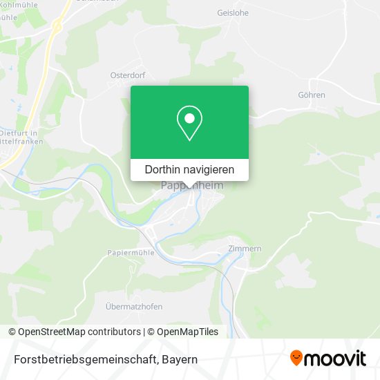Forstbetriebsgemeinschaft Karte