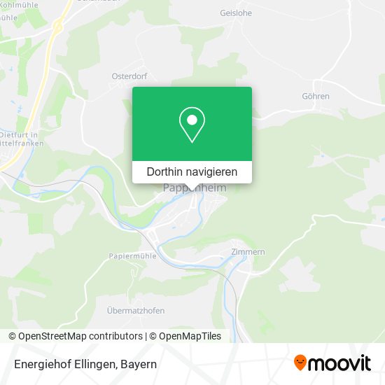 Energiehof Ellingen Karte