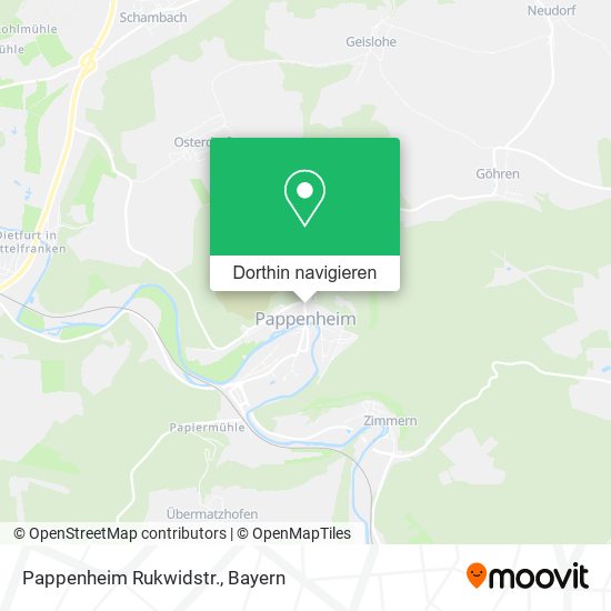 Pappenheim Rukwidstr. Karte