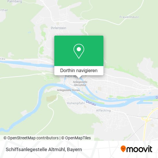 Schiffsanlegestelle Altmühl Karte