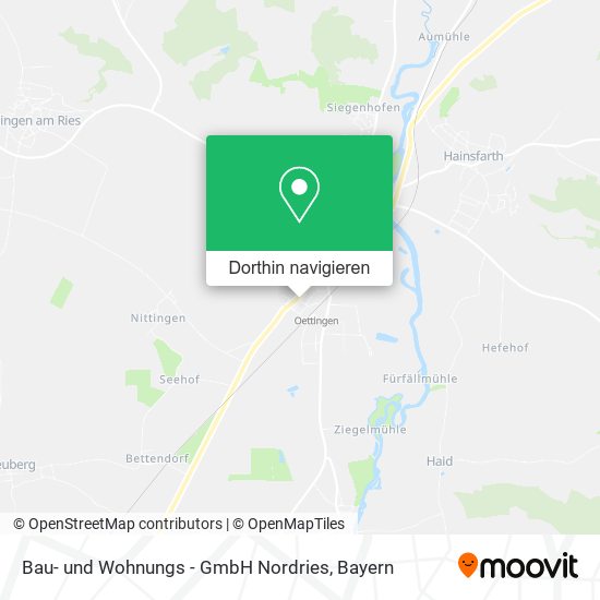 Bau- und Wohnungs - GmbH Nordries Karte