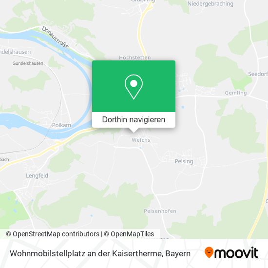 Wohnmobilstellplatz an der Kaisertherme Karte