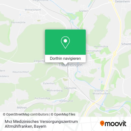 Mvz Medizinisches Versorgungszentrum Altmühlfranken Karte