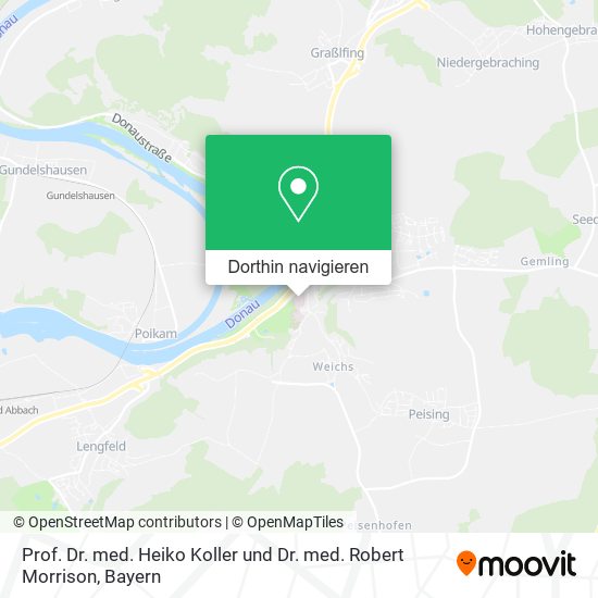 Prof. Dr. med. Heiko Koller und Dr. med. Robert Morrison Karte