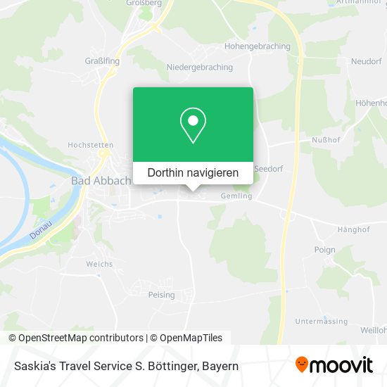 Saskia's Travel Service S. Böttinger Karte