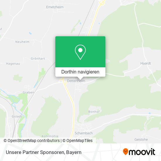 Unsere Partner Sponsoren Karte