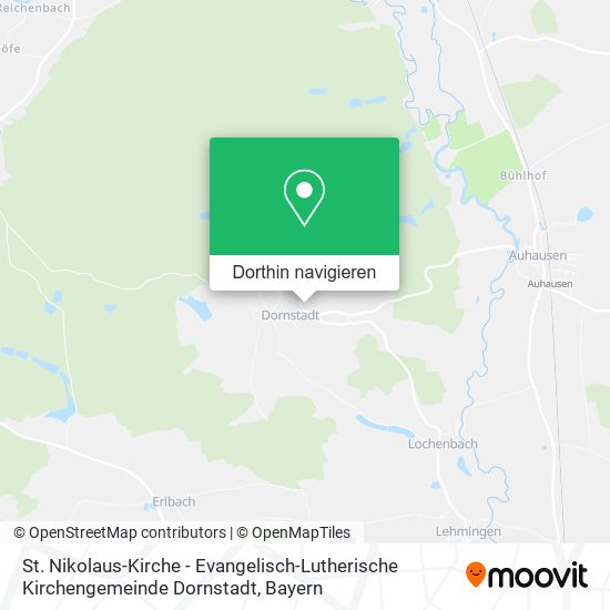St. Nikolaus-Kirche - Evangelisch-Lutherische Kirchengemeinde Dornstadt Karte