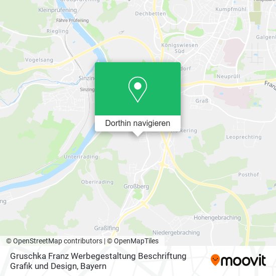 Gruschka Franz Werbegestaltung Beschriftung Grafik und Design Karte