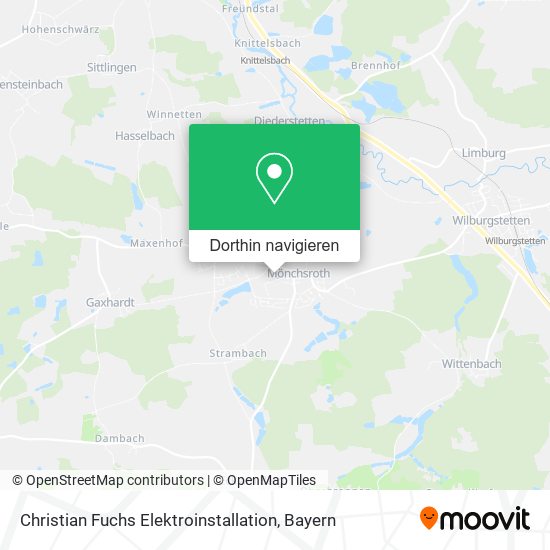 Christian Fuchs Elektroinstallation Karte
