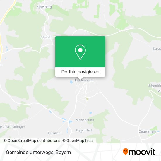 Gemeinde Unterwegs Karte