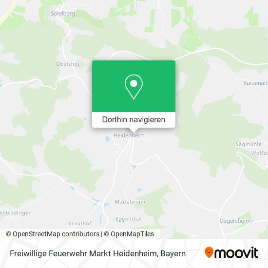 Freiwillige Feuerwehr Markt Heidenheim Karte