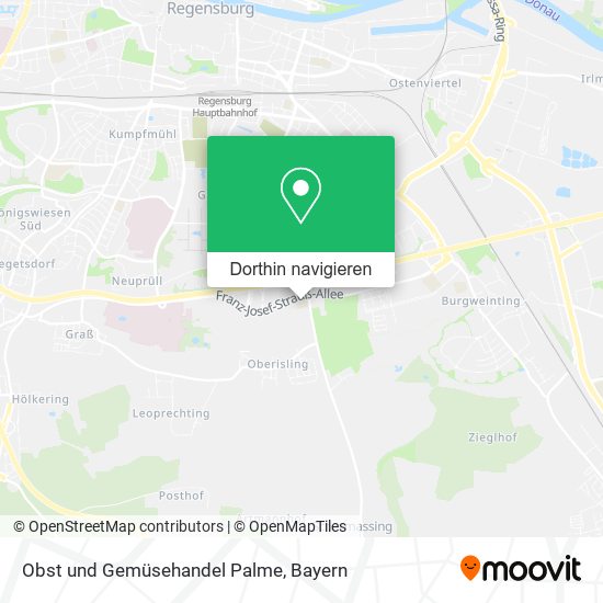 Obst und Gemüsehandel Palme Karte