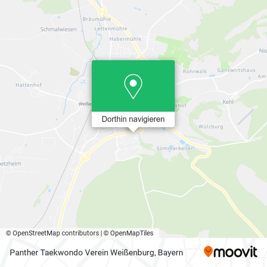 Panther Taekwondo Verein Weißenburg Karte