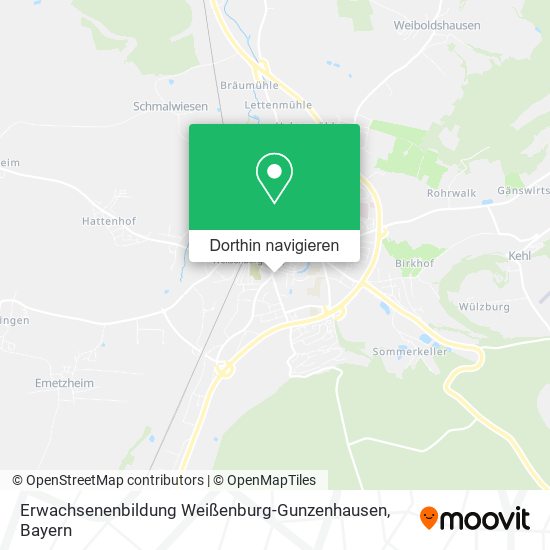 Erwachsenenbildung Weißenburg-Gunzenhausen Karte