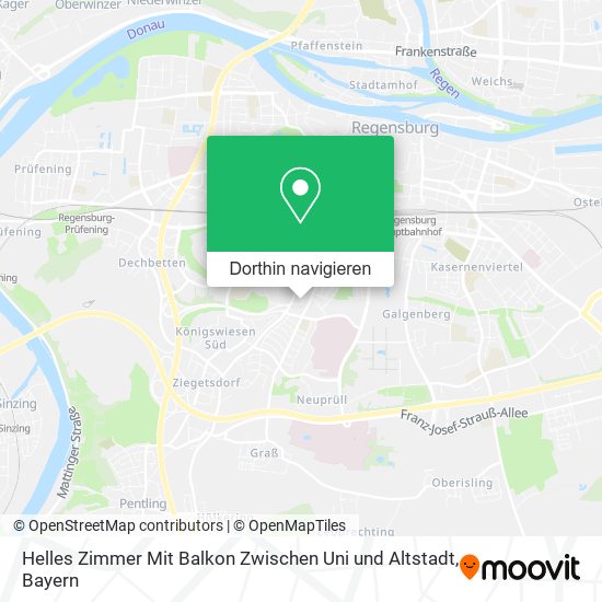 Helles Zimmer Mit Balkon Zwischen Uni und Altstadt Karte