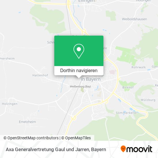 Axa Generalvertretung Gaul und Jarren Karte