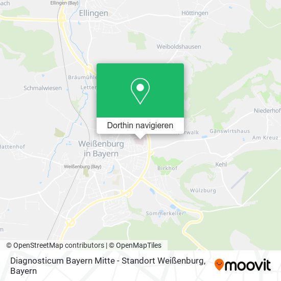 Diagnosticum Bayern Mitte - Standort Weißenburg Karte