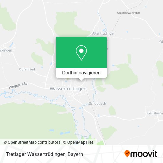 Tretlager Wassertrüdingen Karte