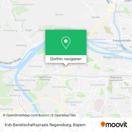 Kvb-Bereitschaftspraxis Regensburg Karte