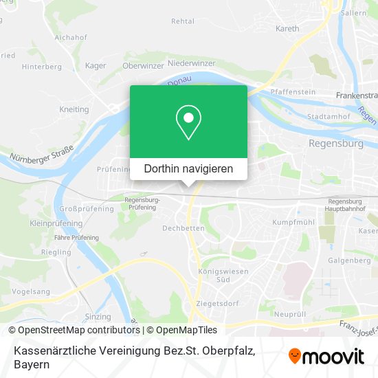 Kassenärztliche Vereinigung Bez.St. Oberpfalz Karte
