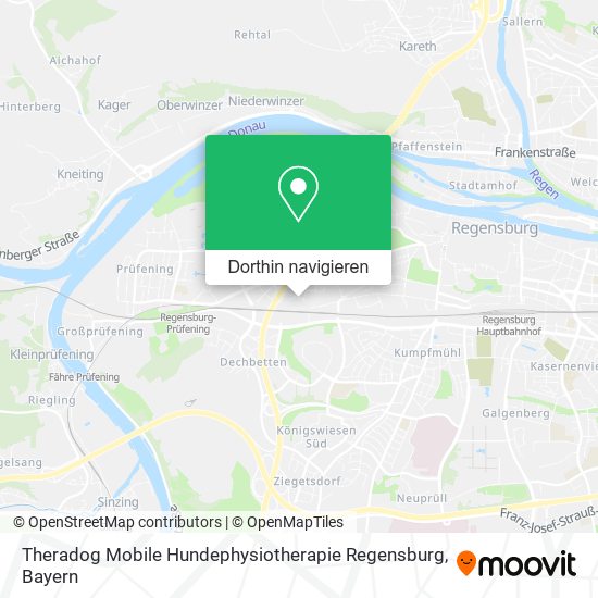 Theradog Mobile Hundephysiotherapie Regensburg Karte