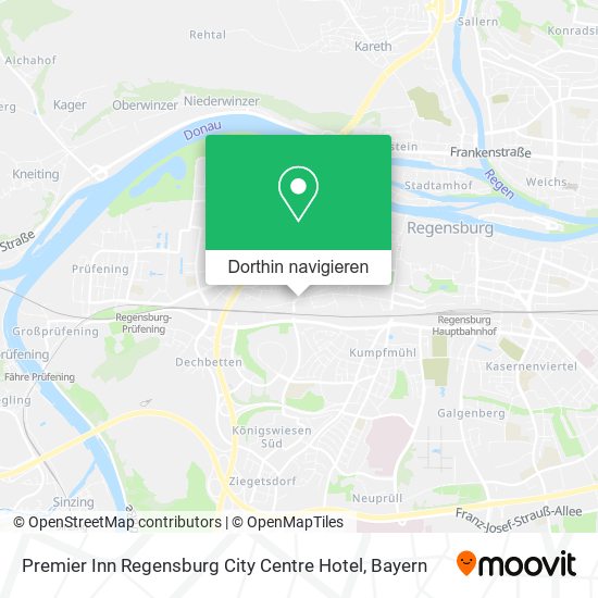 Premier Inn Regensburg City Centre Hotel Karte