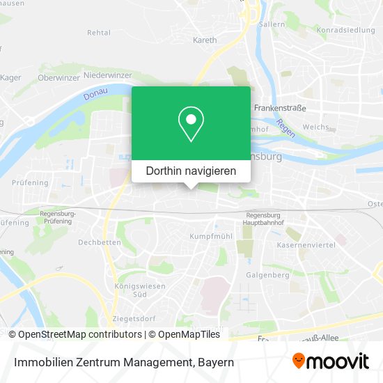 Immobilien Zentrum Management Karte