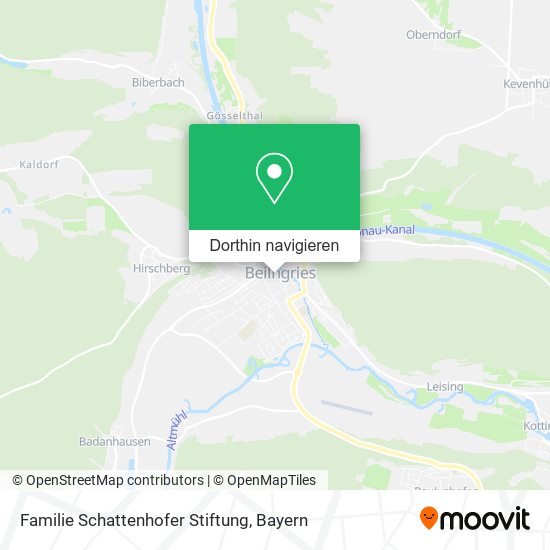 Familie Schattenhofer Stiftung Karte