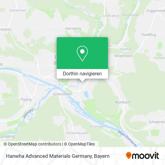 Hanwha Advanced Materials Germany Karte