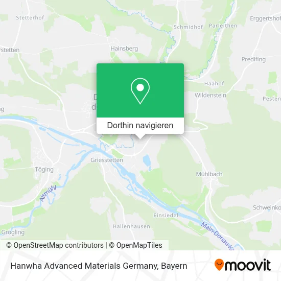 Hanwha Advanced Materials Germany Karte