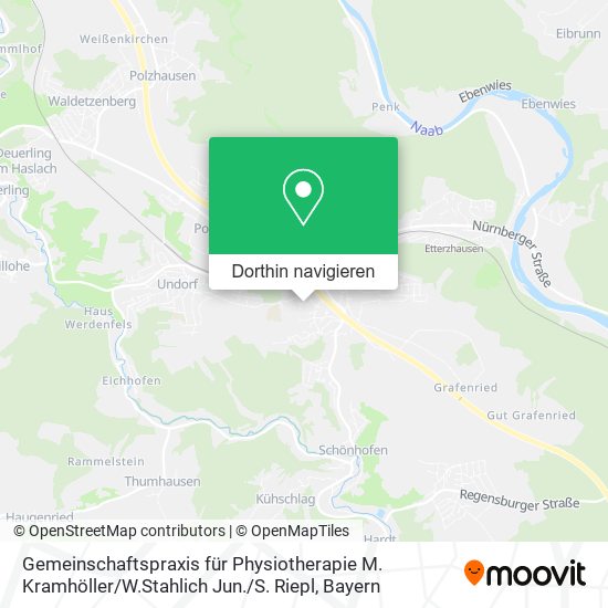 Gemeinschaftspraxis für Physiotherapie M. Kramhöller / W.Stahlich Jun. / S. Riepl Karte