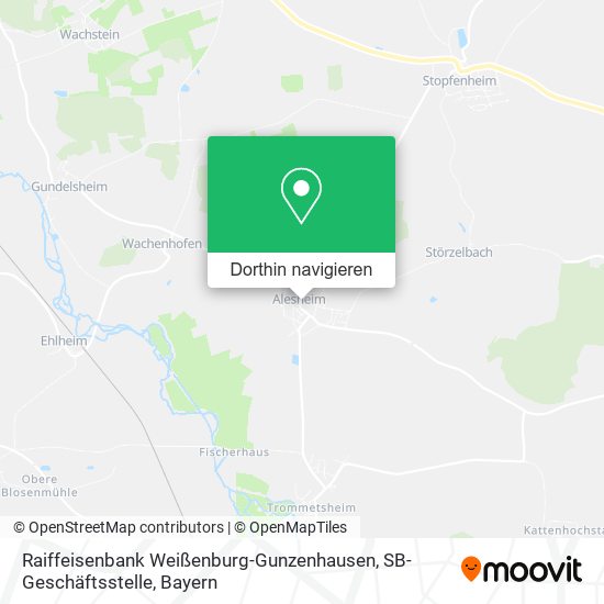Raiffeisenbank Weißenburg-Gunzenhausen, SB-Geschäftsstelle Karte