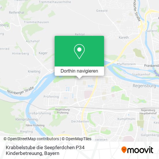 Krabbelstube die Seepferdchen P34 Kinderbetreuung Karte