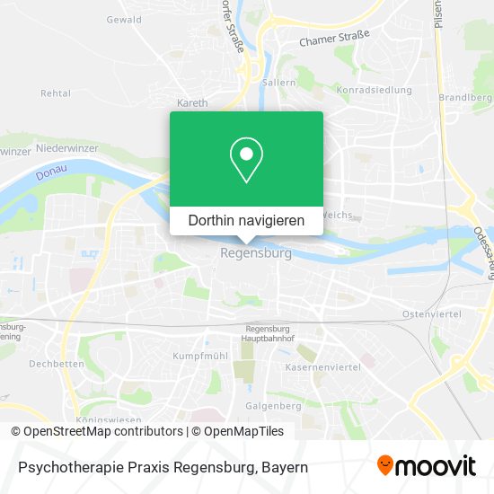 Psychotherapie Praxis Regensburg Karte