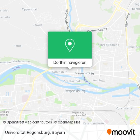 Universität Regensburg Karte
