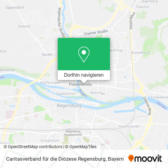 Caritasverband für die Diözese Regensburg Karte
