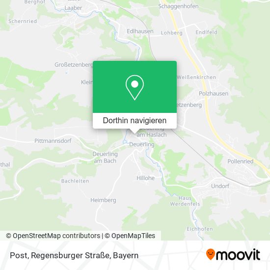 Post, Regensburger Straße Karte