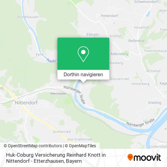 Huk-Coburg Versicherung Reinhard Knott in Nittendorf - Etterzhausen Karte