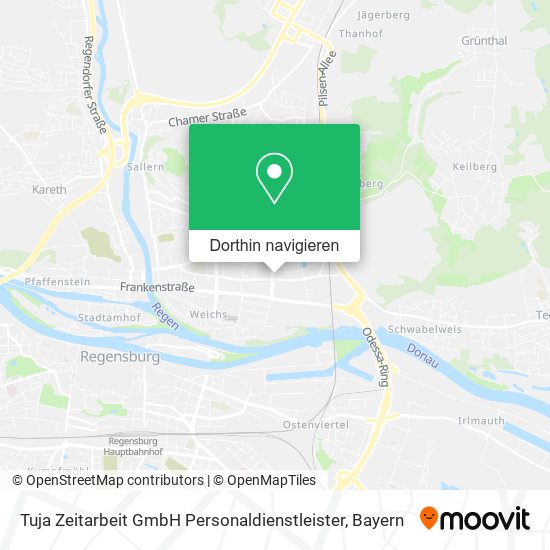 Tuja Zeitarbeit GmbH Personaldienstleister Karte