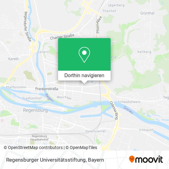 Regensburger Universitätsstiftung Karte